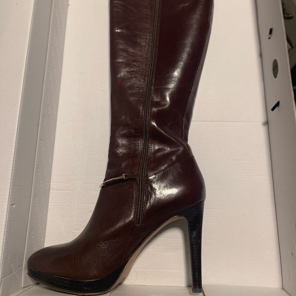 Nine West Brown leather boots, size 10